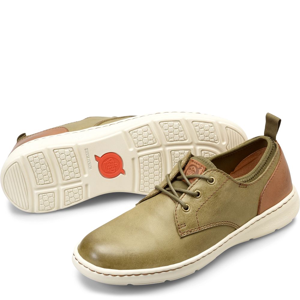 Born Marcus Combo Slip-Ons Olive Brown Terra Combo Product ID-0MgosiTE