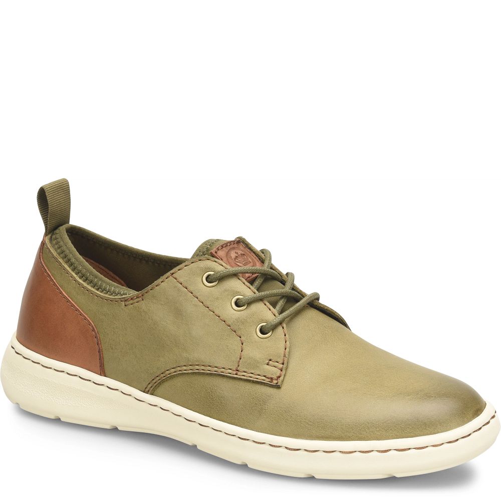 Born Marcus Combo Slip-Ons Olive Brown Terra Combo Product ID-0MgosiTE