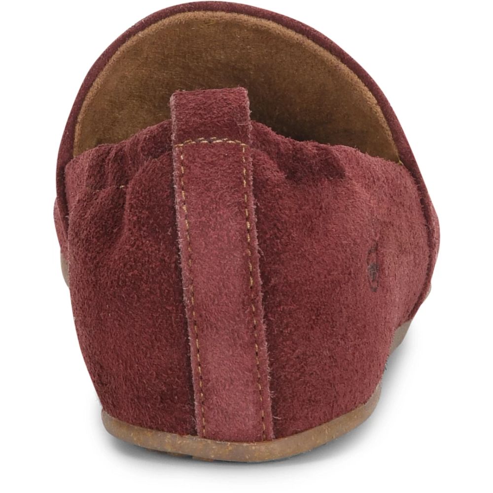 Born Margarite Slip-Ons Dark Brick Suede Product ID-0arPbui0