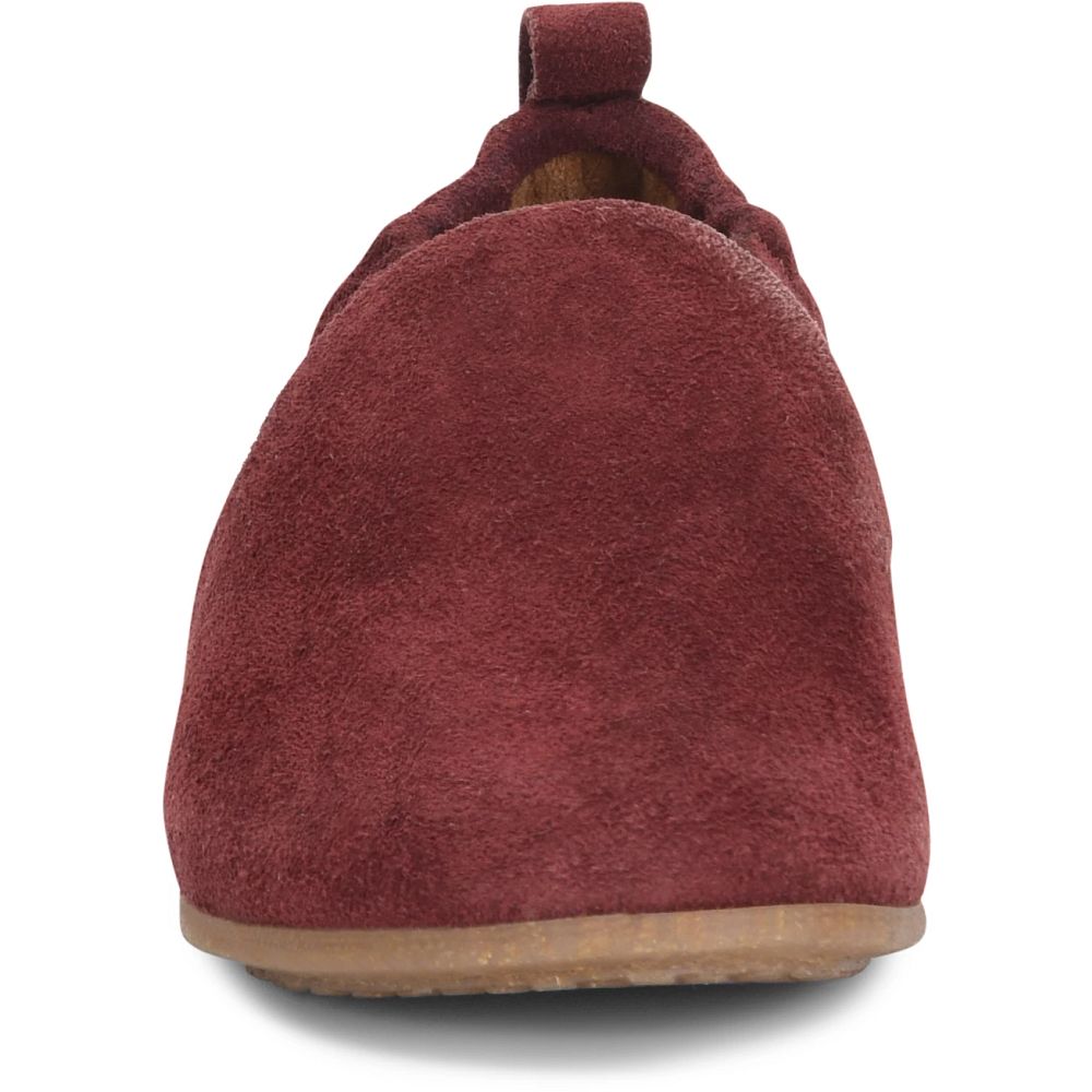 Born Margarite Slip-Ons Dark Brick Suede Product ID-0arPbui0