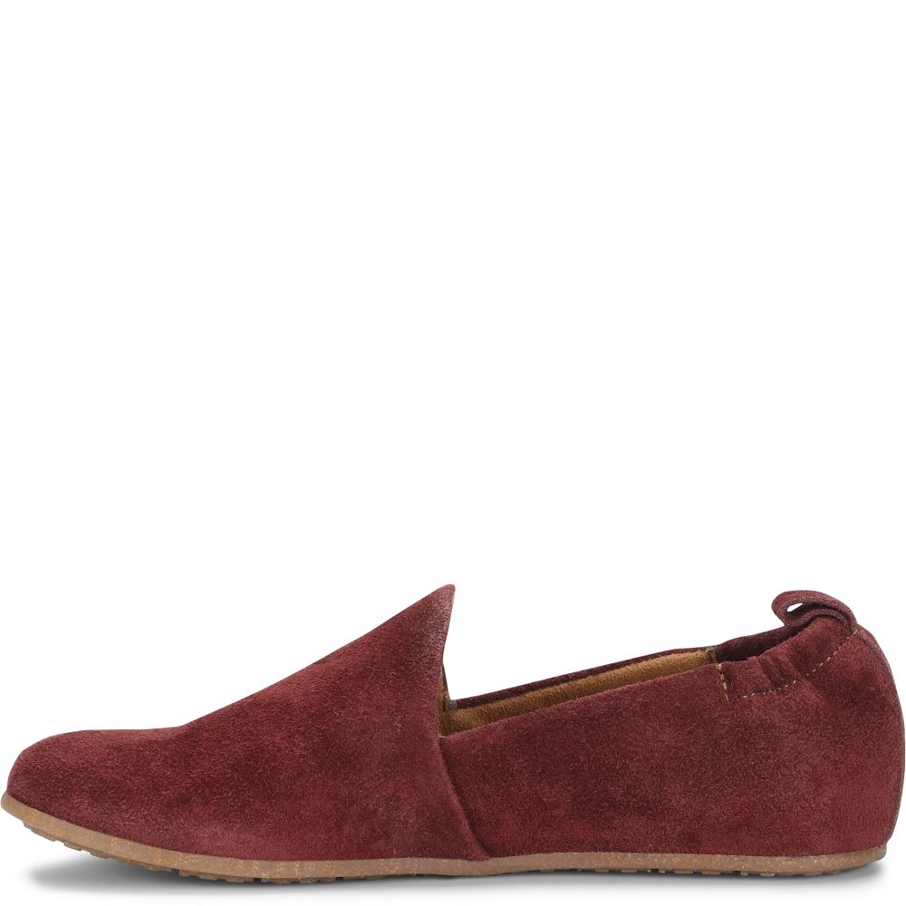 Born Margarite Slip-Ons Dark Brick Suede Product ID-0arPbui0