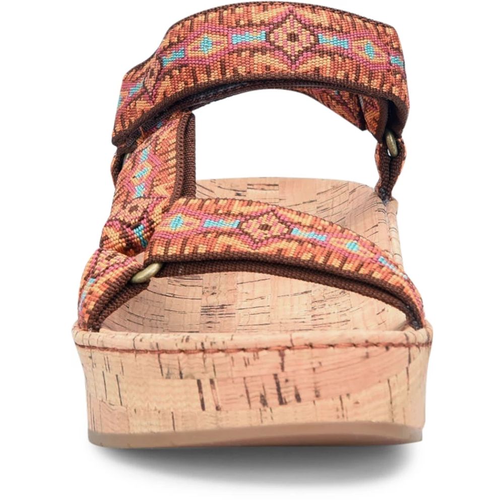 Born Sirena Colors Sandals Orange Fabric Product ID-1ZCqymXn