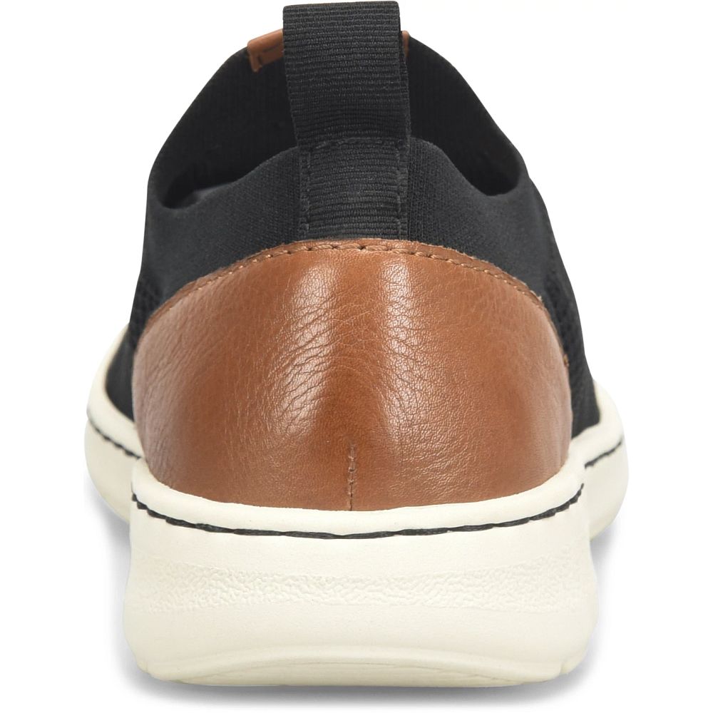Born Marius Slip-Ons Black Dark Tan Combo Product ID-1gtDPwm8