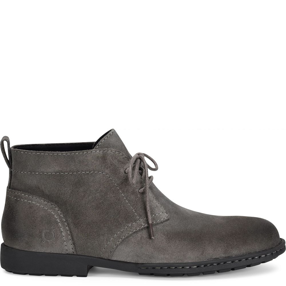 Born Seth Boots Dark Grey Catrame Suede Product ID-2Go7TpsI