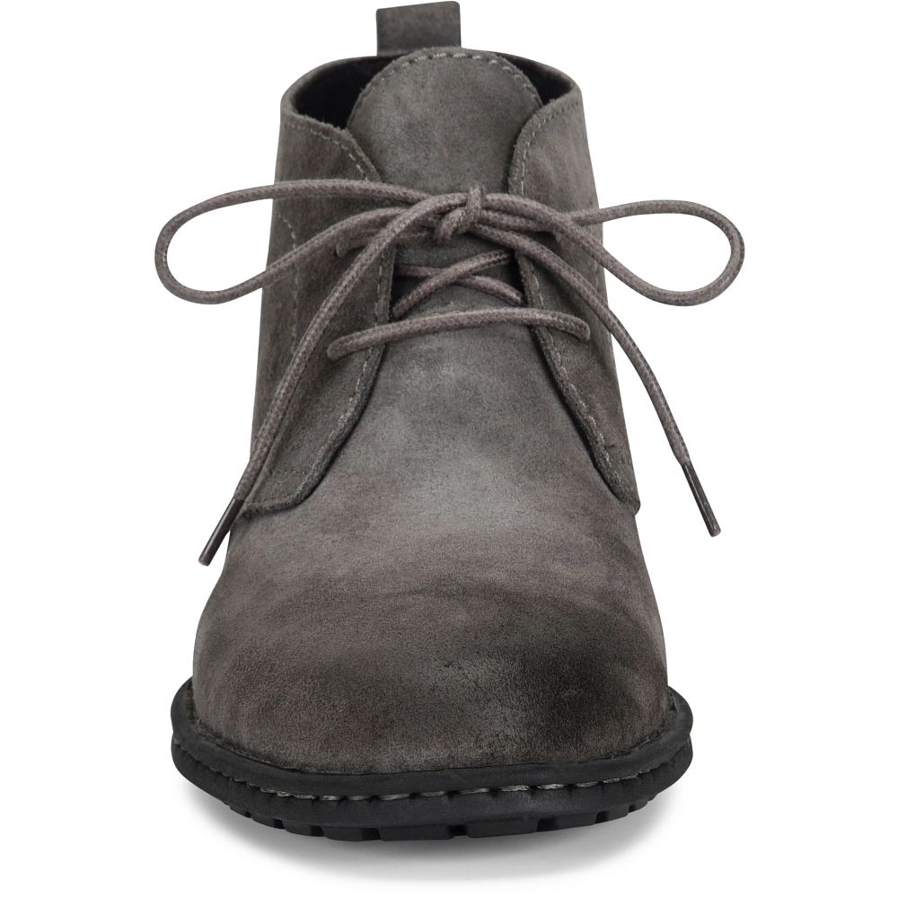 Born Seth Boots Dark Grey Catrame Suede Product ID-2Go7TpsI
