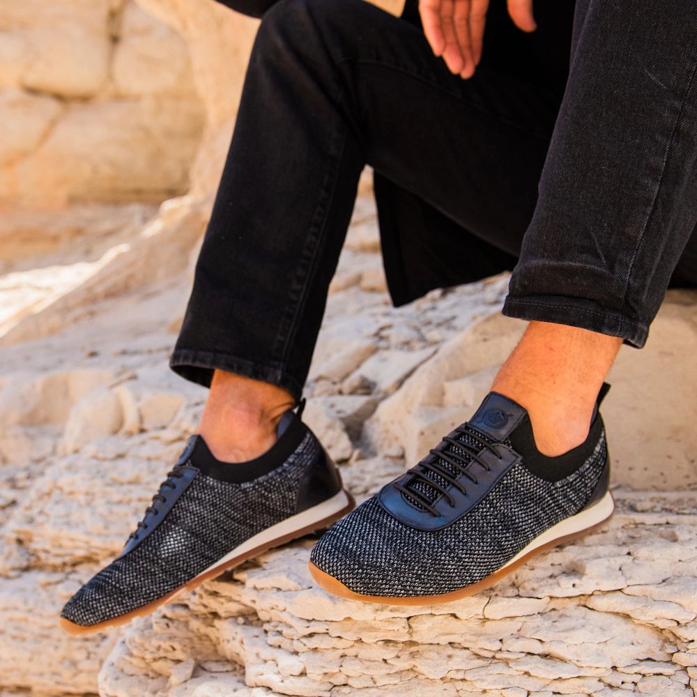 Born Barrett Sneakers White Bourbon Knit Combo Product ID-3XjO51oM