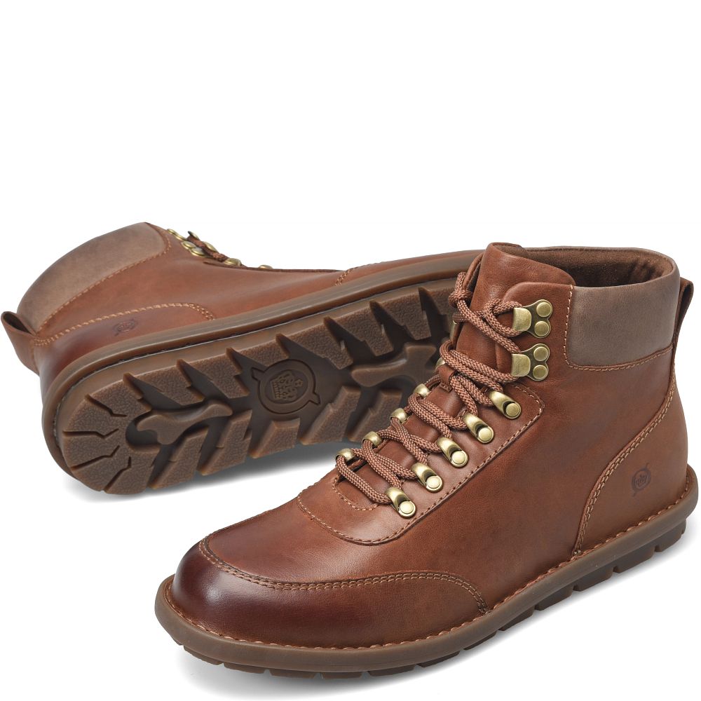 Born Scout Boots Brown With Taupe Product ID-4idsFRyB