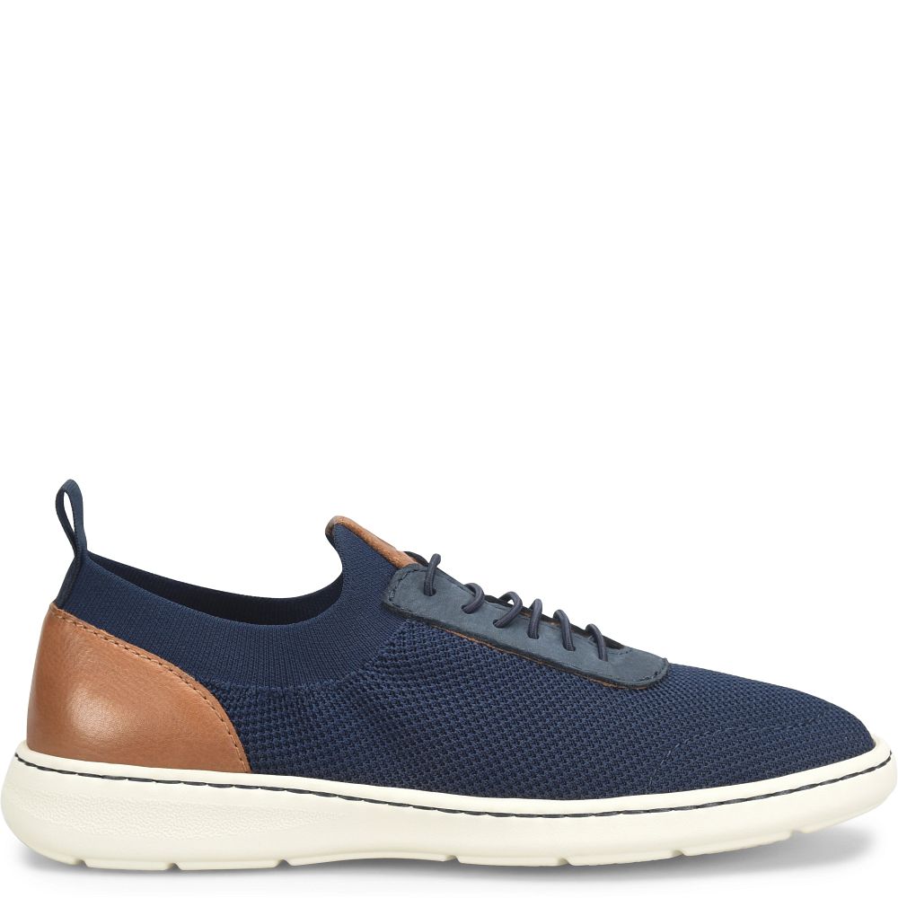 Born Marius Slip-Ons Navy Brown Combo Product ID-5CMd0e7t