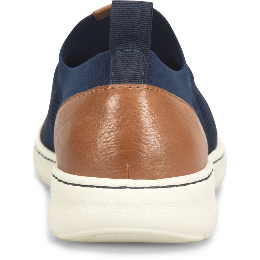 Born Marius Slip-Ons Navy Brown Combo Product ID-5CMd0e7t