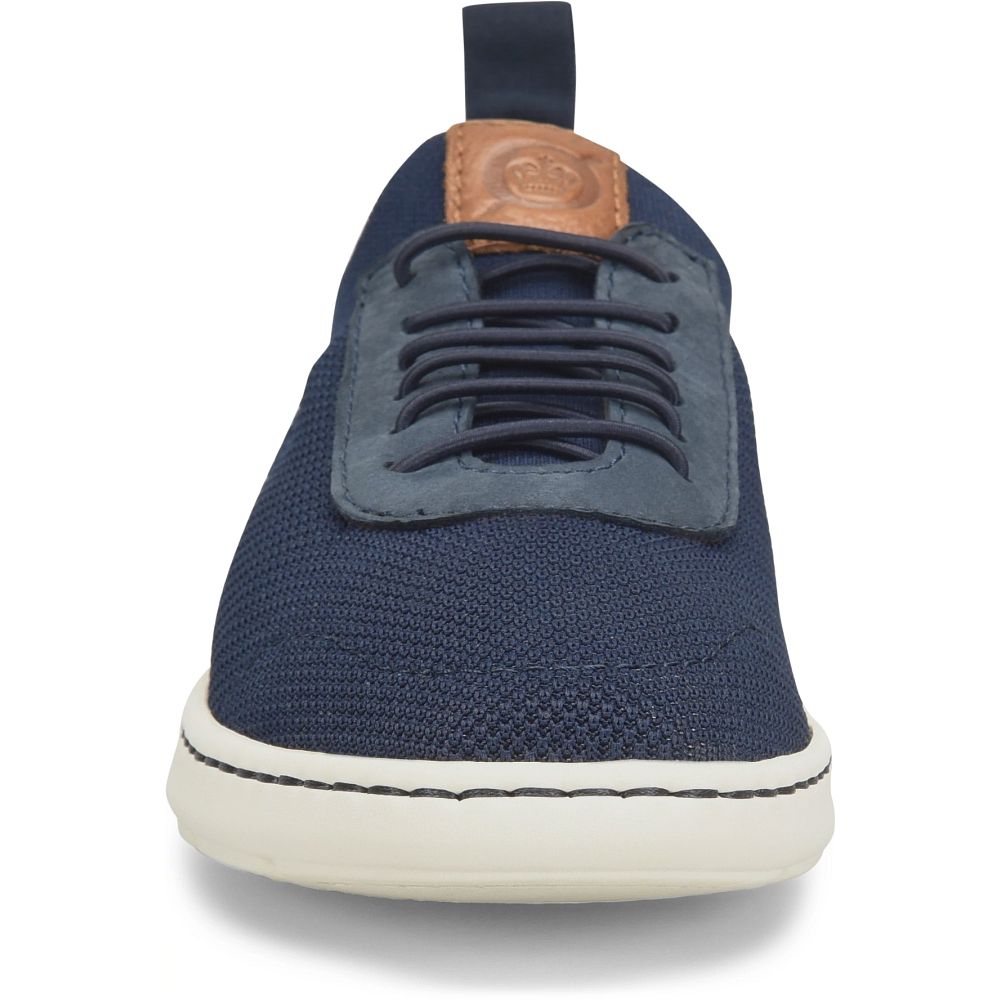 Born Marius Slip-Ons Navy Brown Combo Product ID-5CMd0e7t