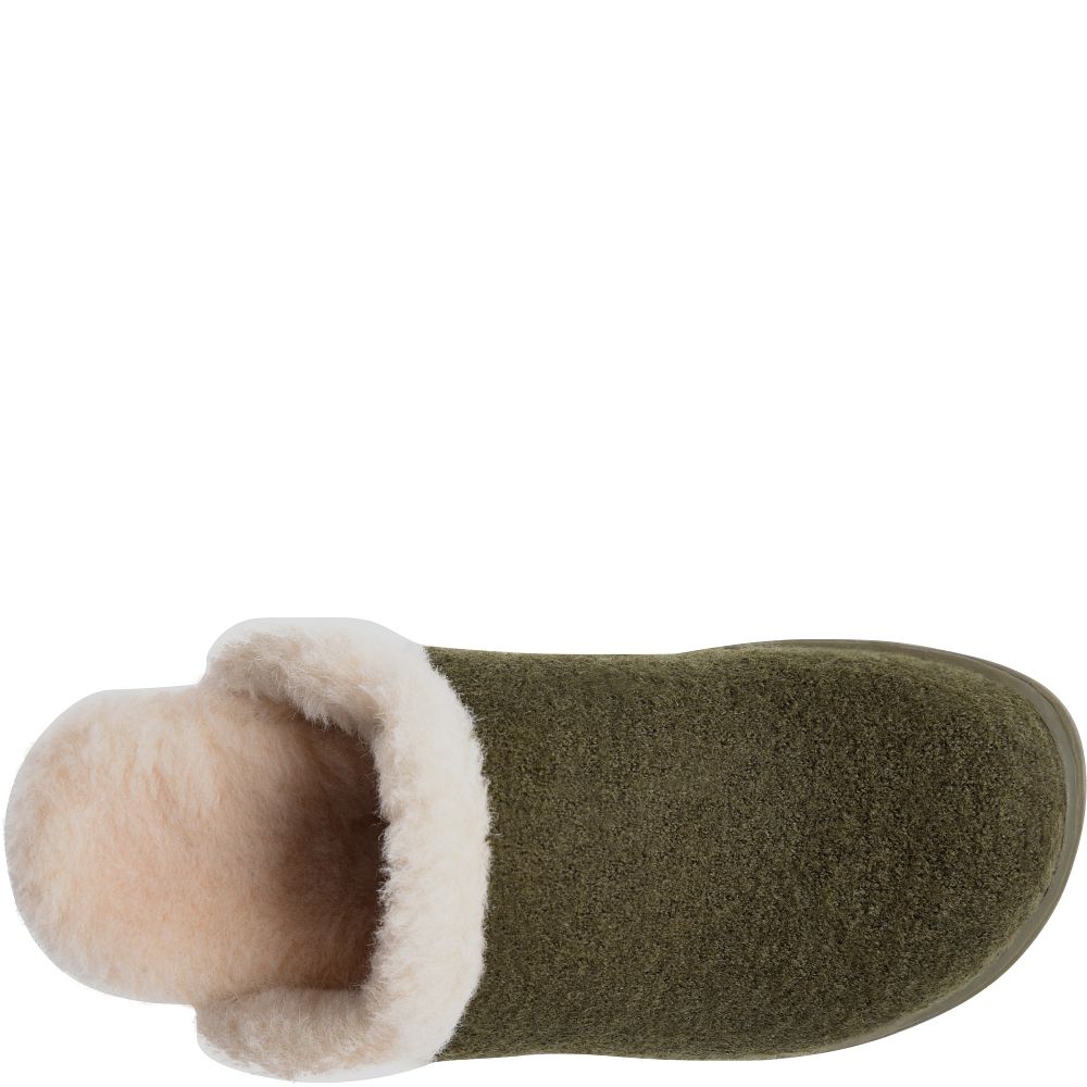 Born Zoe Slippers Dark Military Wool Combo Product ID-6Rtfey15