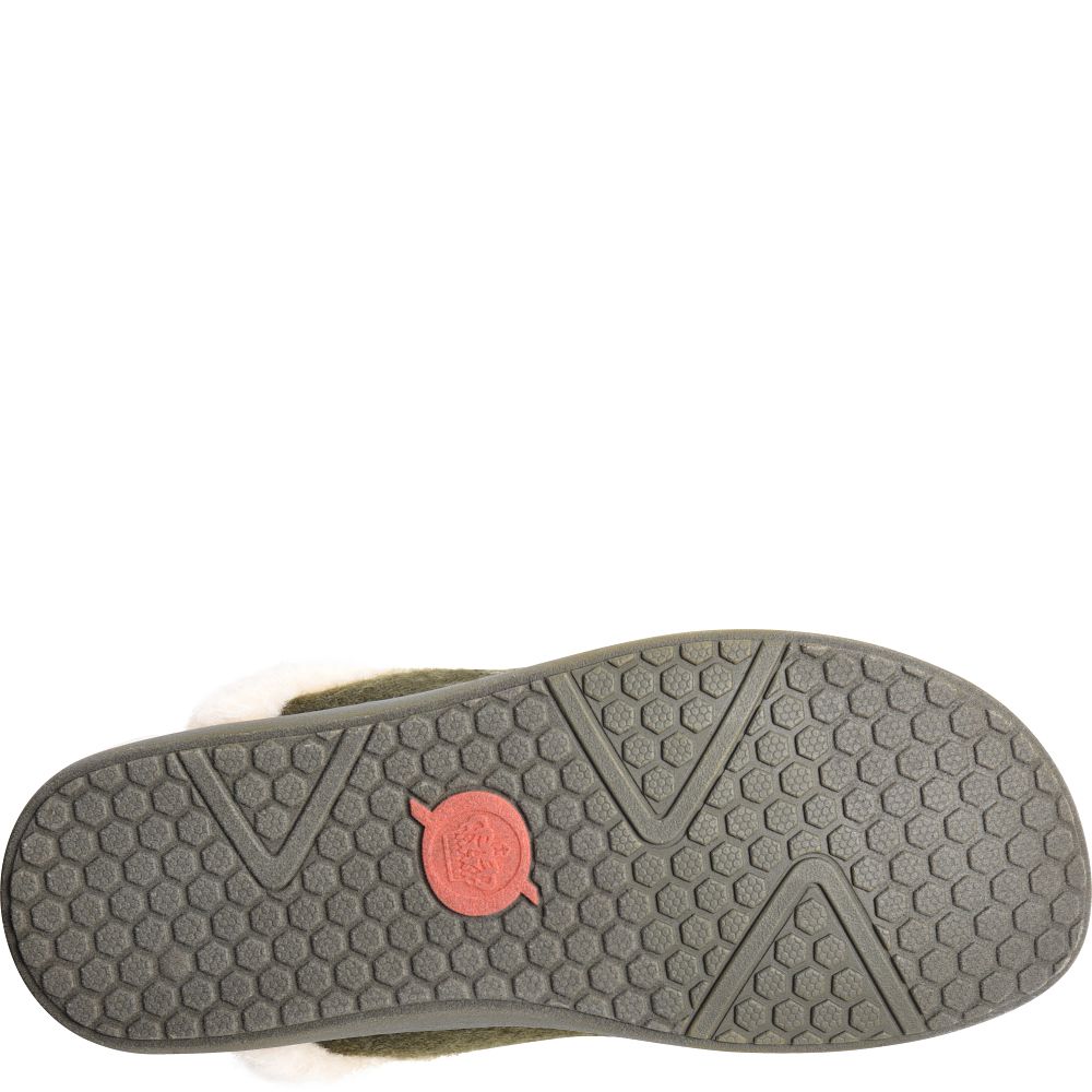 Born Zoe Slippers Dark Military Wool Combo Product ID-6Rtfey15