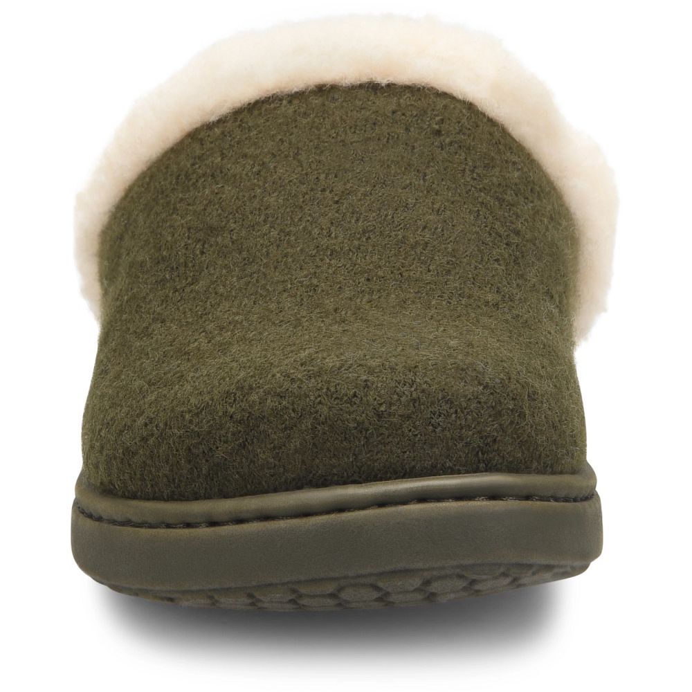 Born Zoe Slippers Dark Military Wool Combo Product ID-6Rtfey15