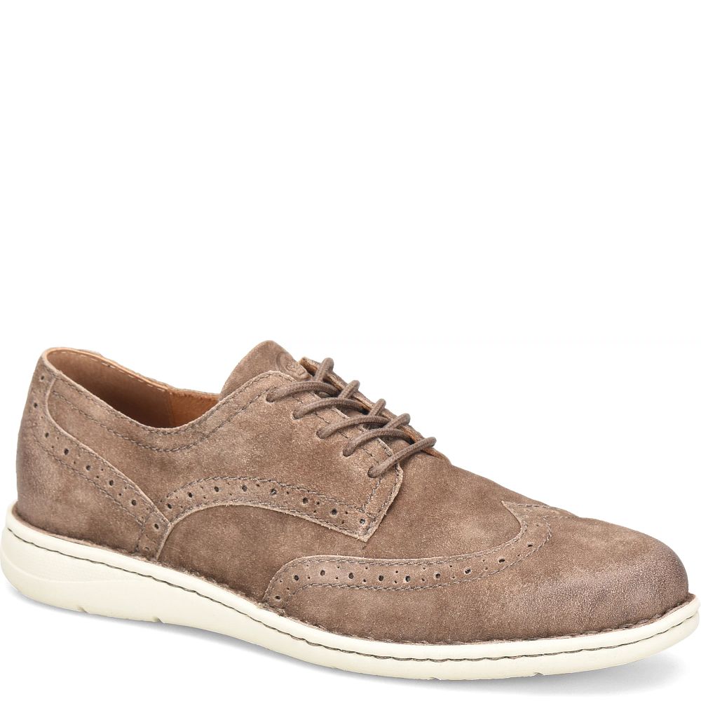 Born Tobias Slip-Ons Taupe Distressed Product ID-81KB318u