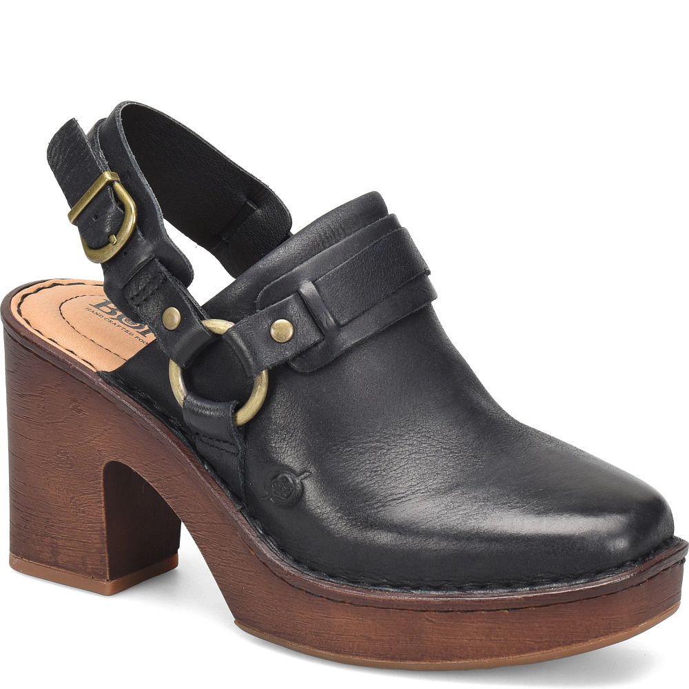 Born Hudson Clogs Black Product ID-94bMZaGu