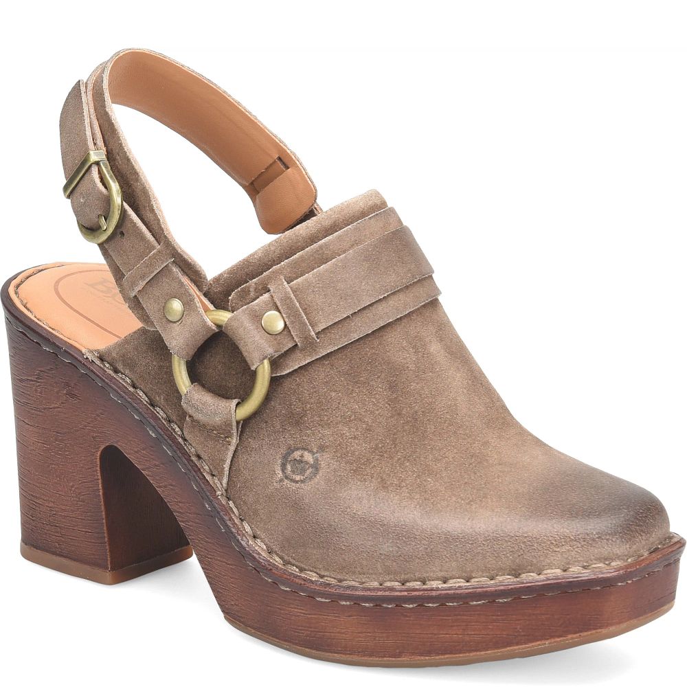 Born Hudson Clogs Taupe Distressed Product ID-AJMYw6es