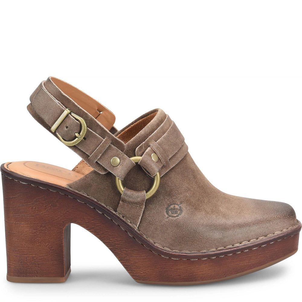 Born Hudson Clogs Taupe Distressed Product ID-AJMYw6es