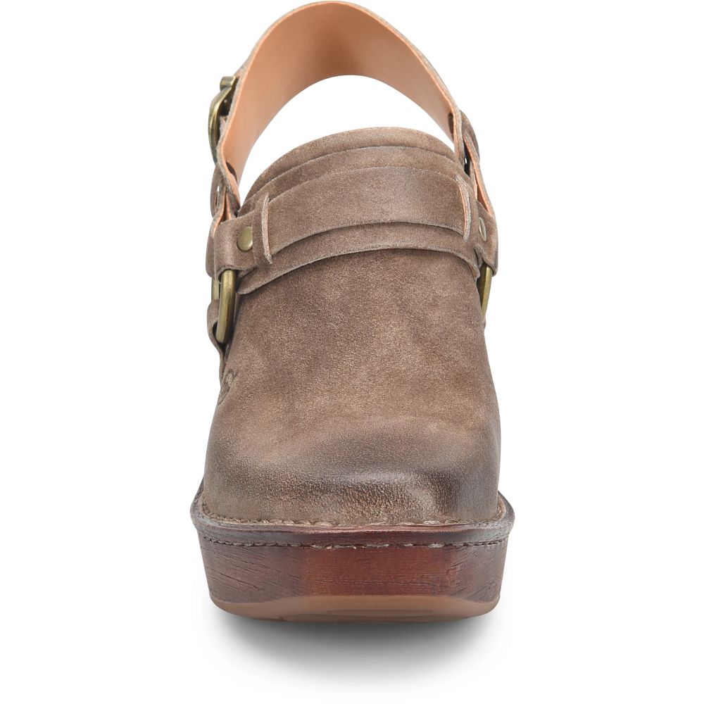 Born Hudson Clogs Taupe Distressed Product ID-AJMYw6es