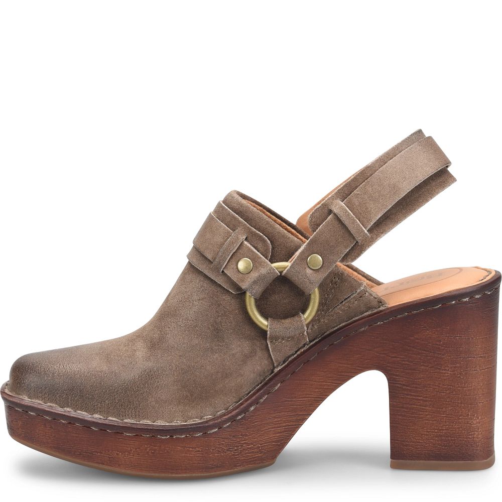 Born Hudson Clogs Taupe Distressed Product ID-AJMYw6es