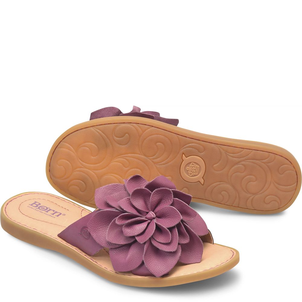 Born Ivory Sandals Purple Lavender Product ID-AMK8S2oA