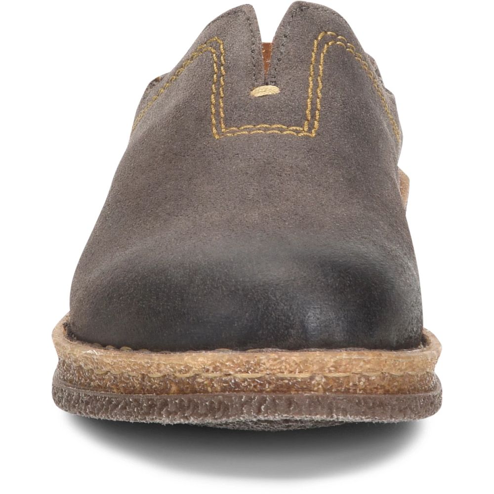 Born Seana Clogs Dark Concrete Distressed Product ID-C2Ki4oaK