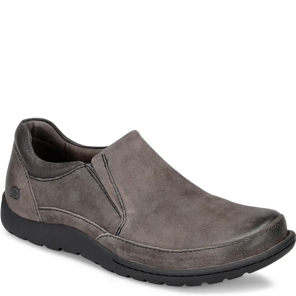 Born Nigel Slip On Slip-Ons Grey Combo Distressed Product ID-CAcuyS9f