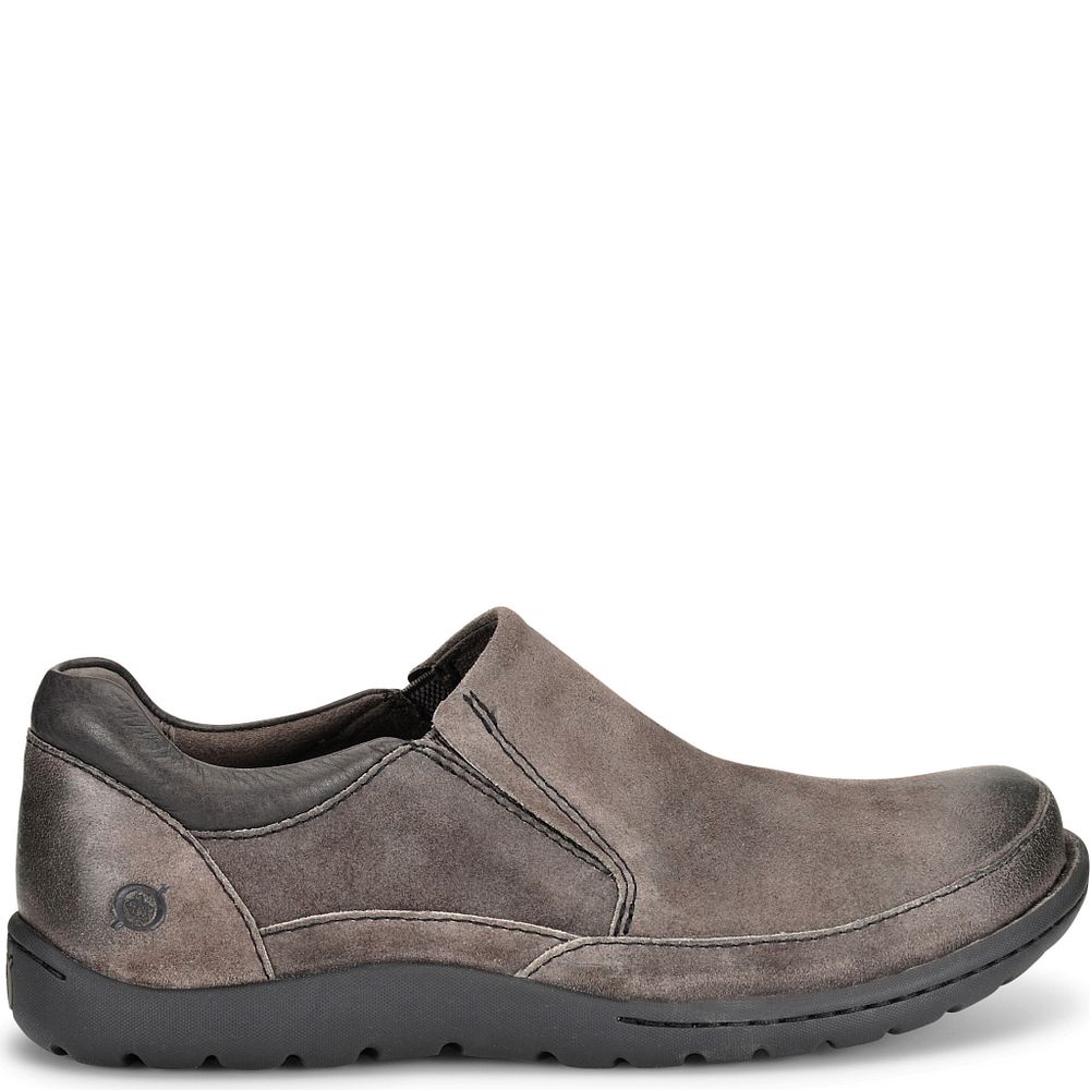 Born Nigel Slip On Slip-Ons Grey Combo Distressed Product ID-CAcuyS9f