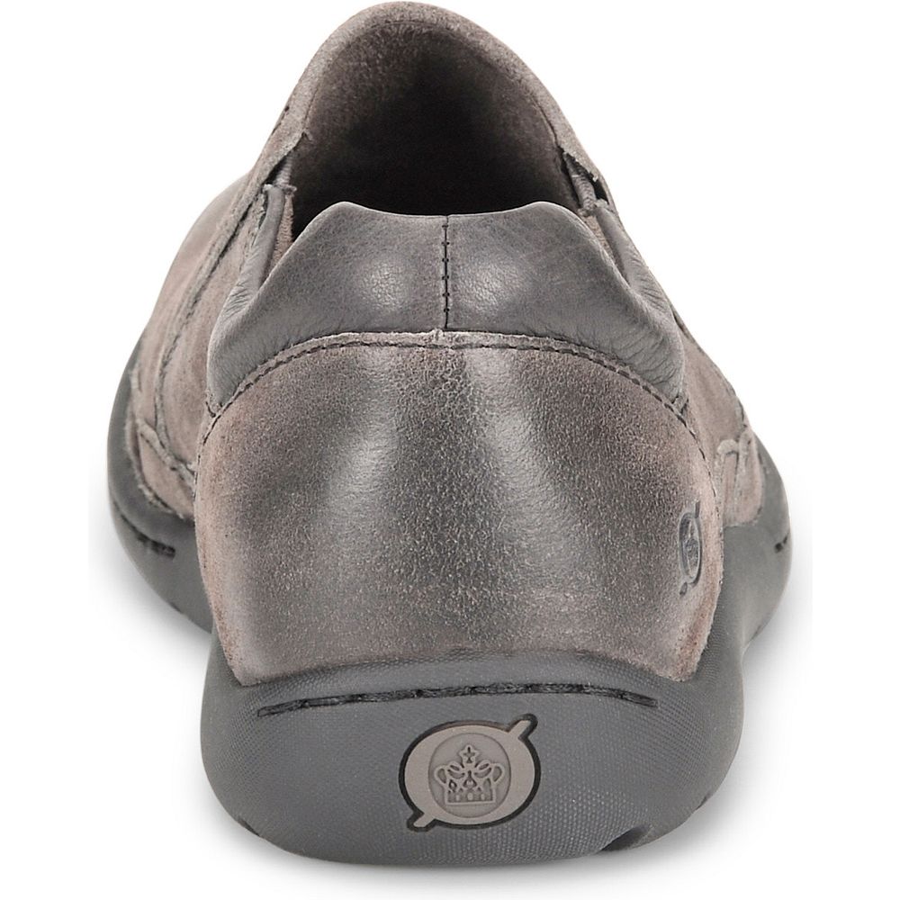 Born Nigel Slip On Slip-Ons Grey Combo Distressed Product ID-CAcuyS9f