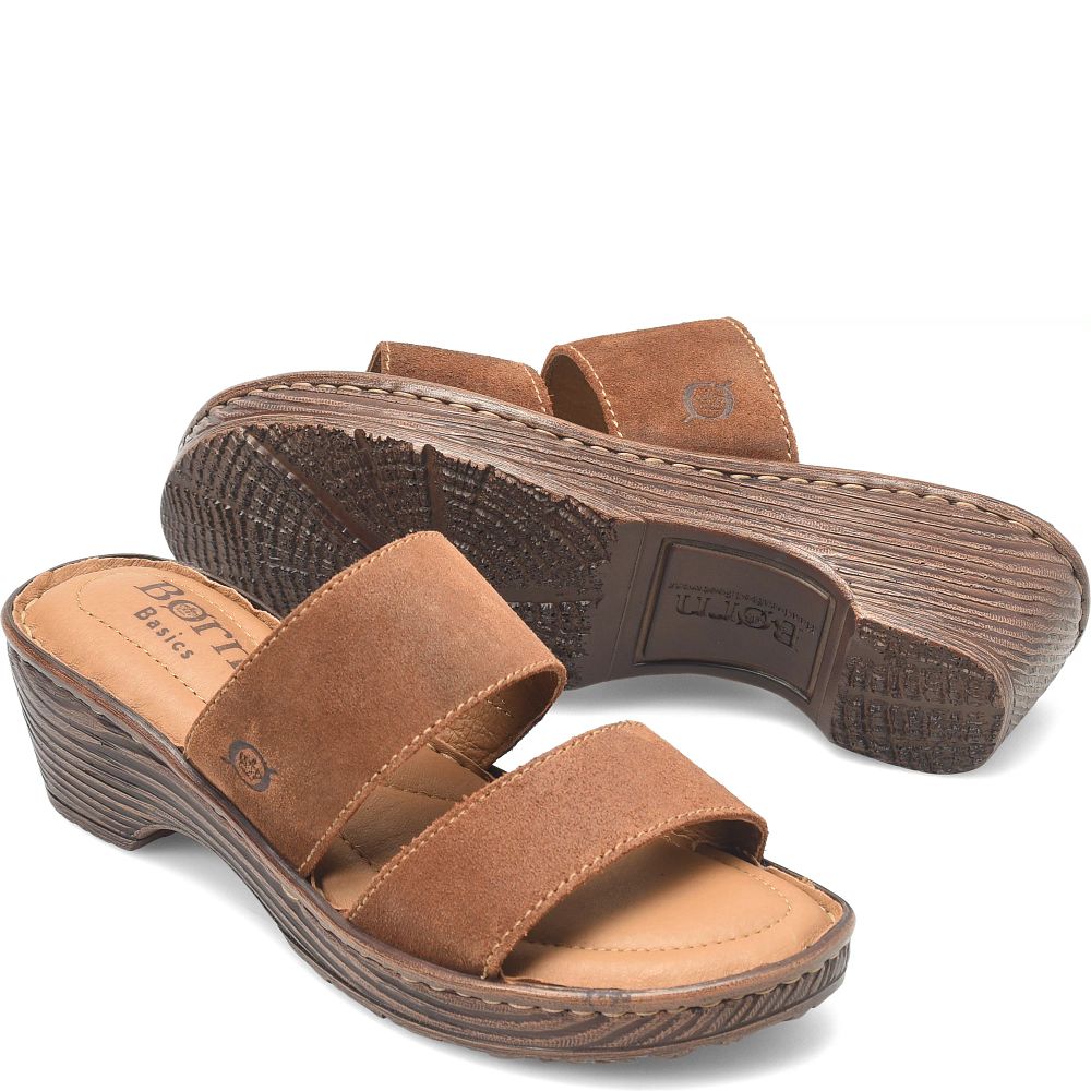 Born Sana Basic Sandals Glazed Ginger Distressed Product ID-D1fA1Bv9