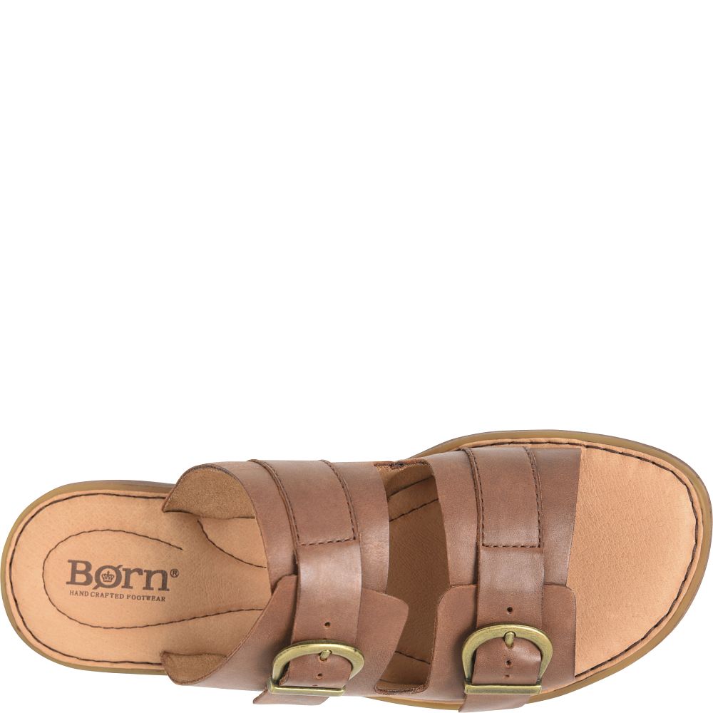 Born Henna Sandals Brown Cuero Product ID-DPNKI2VS