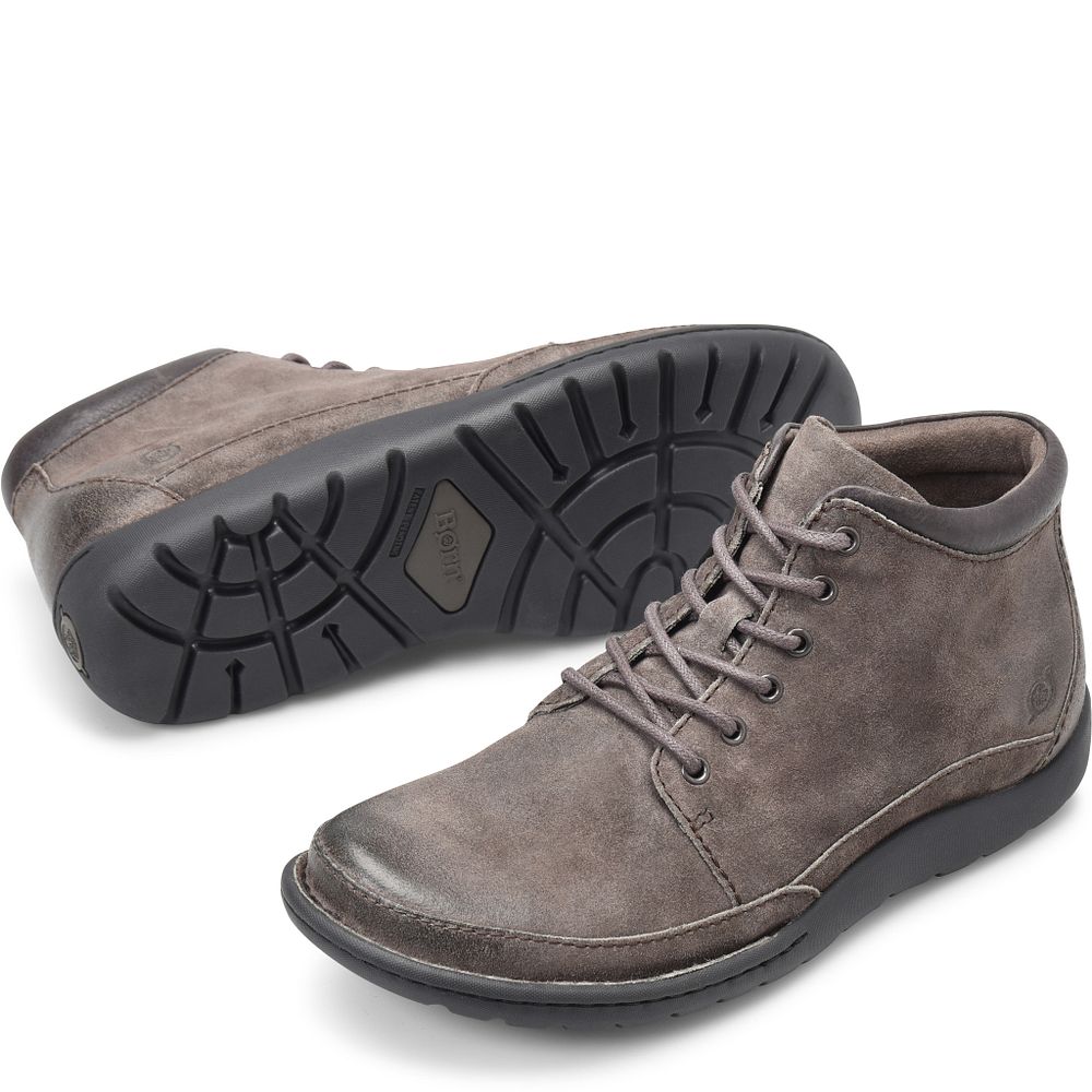 Born Nigel Boot Boots Grey Combo Distressed Product ID-Ejd5B5Vy