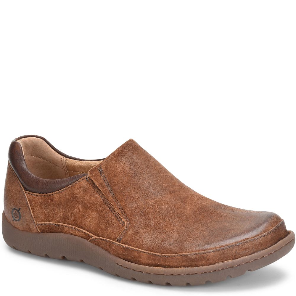 Born Nigel Slip On Slip-Ons Rust Distressed Combo Product ID-ErWVTqZj