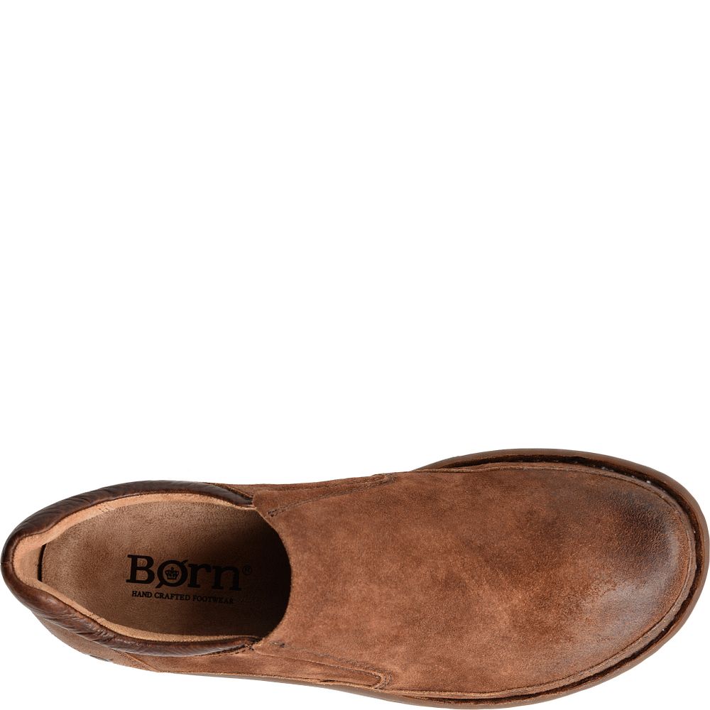 Born Nigel Slip On Slip-Ons Rust Distressed Combo Product ID-ErWVTqZj