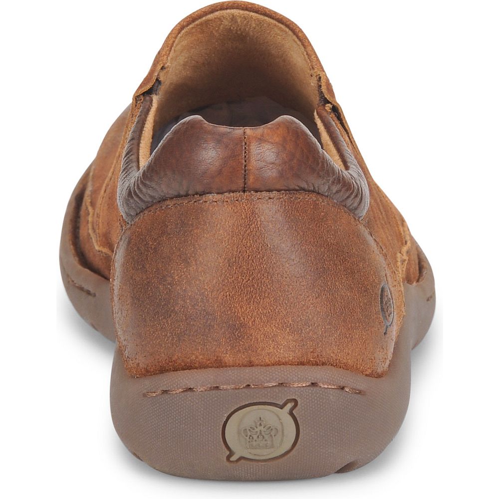 Born Nigel Slip On Slip-Ons Rust Distressed Combo Product ID-ErWVTqZj