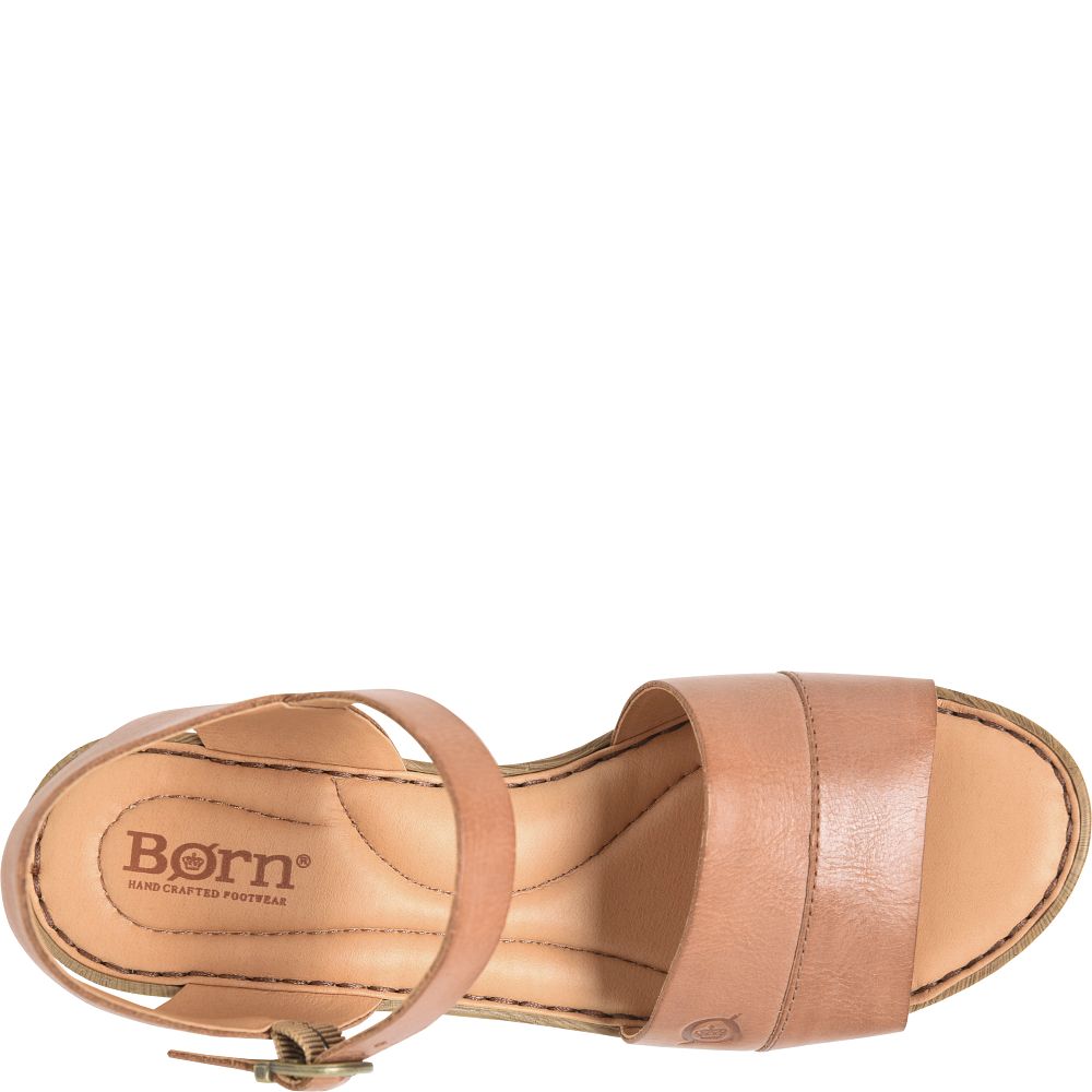 Born Lucca Sandals Brown Almond Product ID-FuSgsv3o