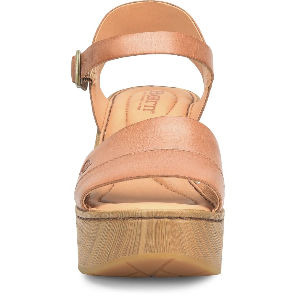 Born Lucca Sandals Brown Almond Product ID-FuSgsv3o