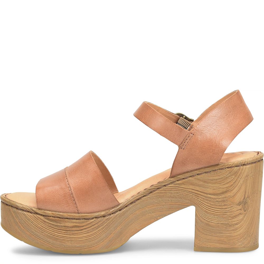 Born Lucca Sandals Brown Almond Product ID-FuSgsv3o