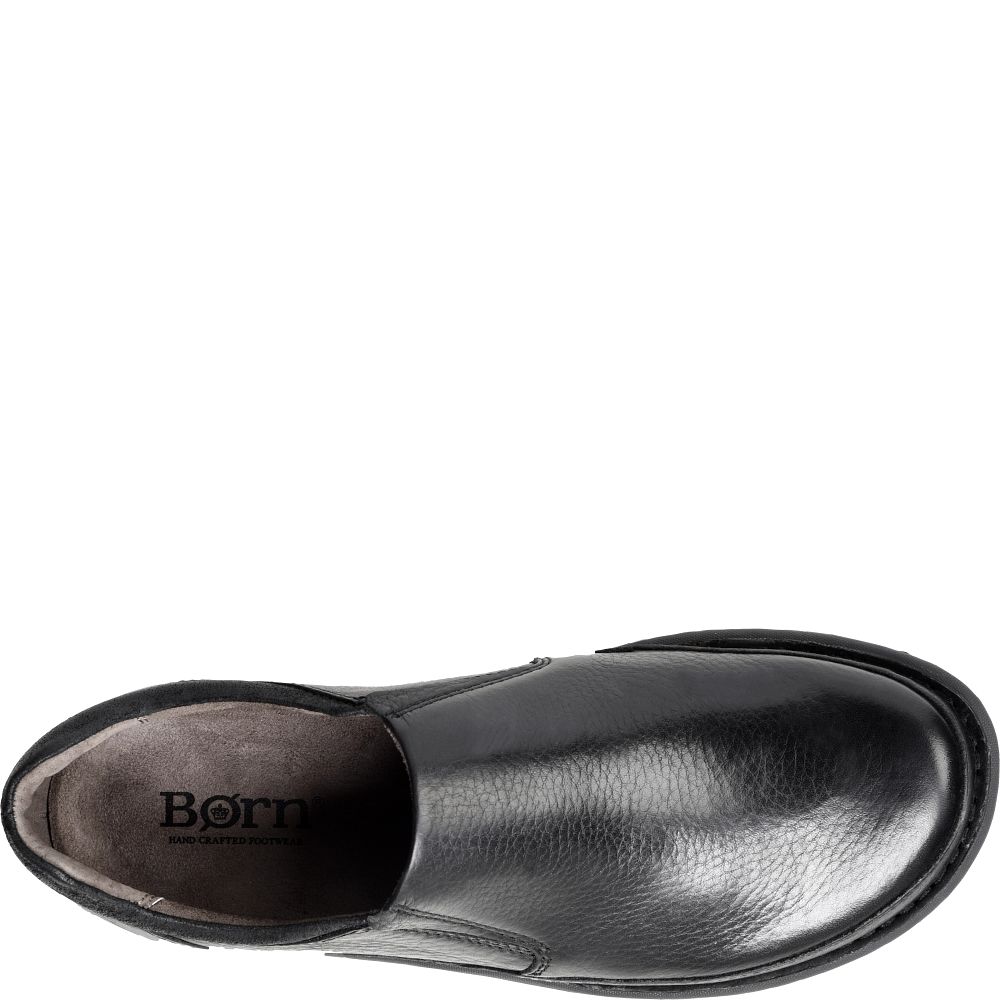 Born Nigel Slip On Slip-Ons Black Product ID-H1PfTHWL