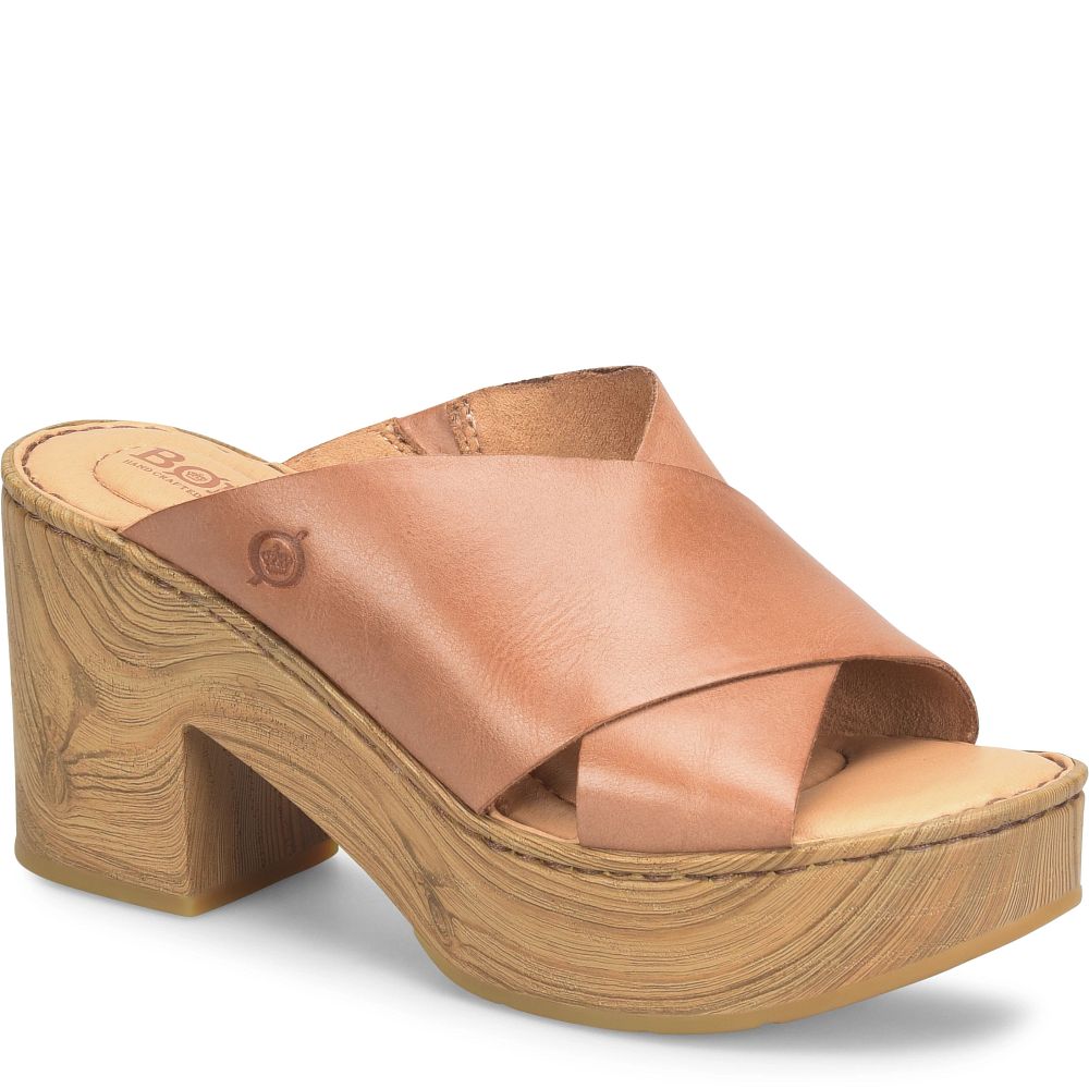 Born Pavia Sandals Brown Almond Product ID-HMT6v6uH