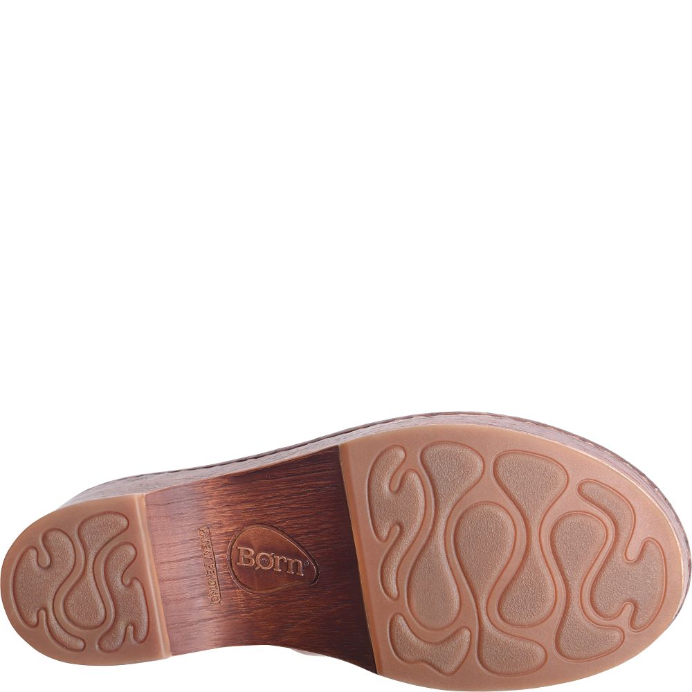 Born Freya Clogs Cognac Brown Product ID-I7Qhcrvf