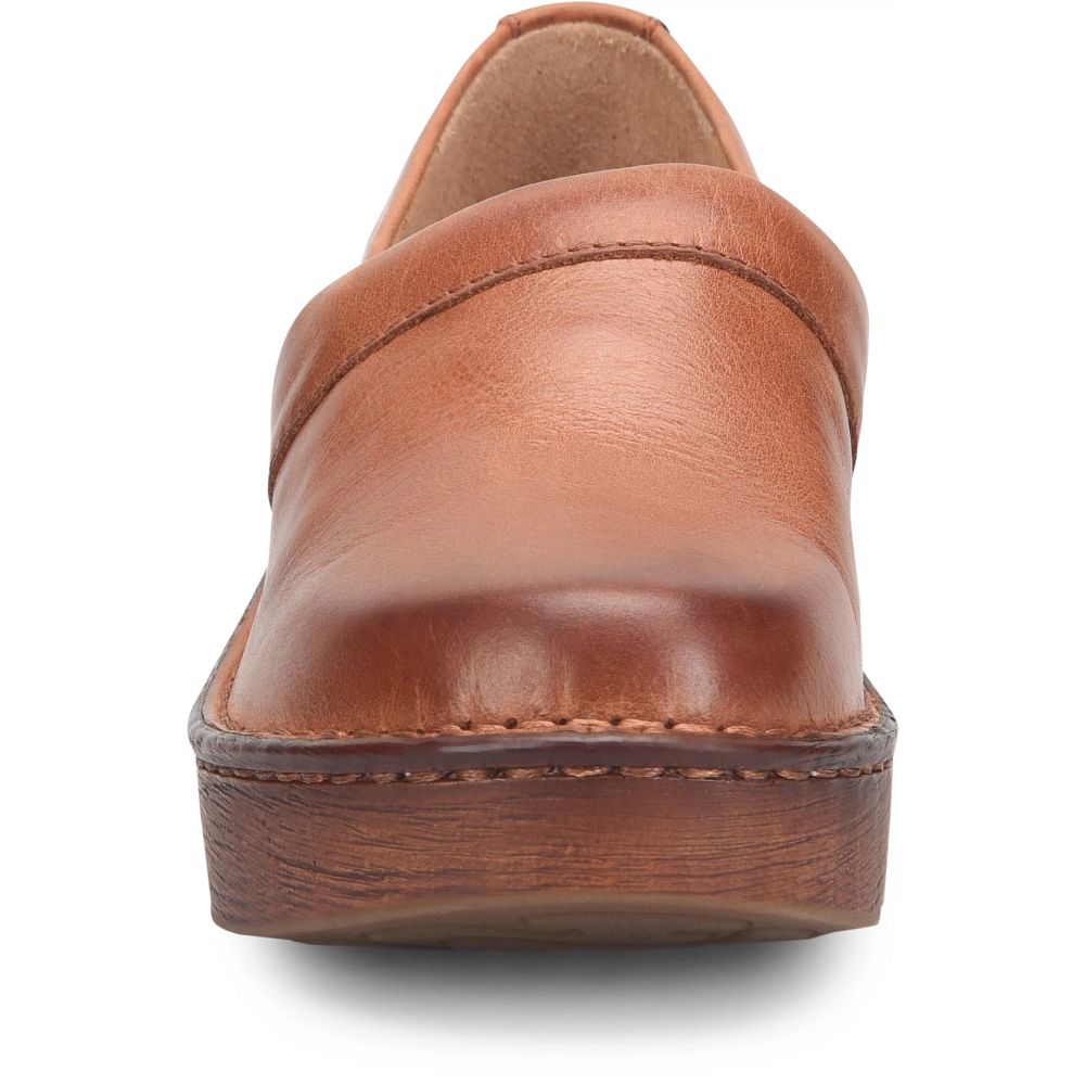 Born Freya Clogs Cognac Brown Product ID-I7Qhcrvf