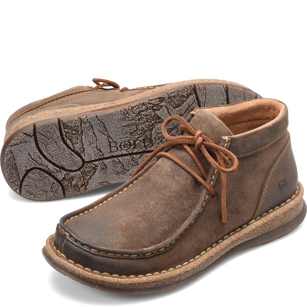 Born Brock Boots Taupe Avola Distressed Product ID-IeASSASH
