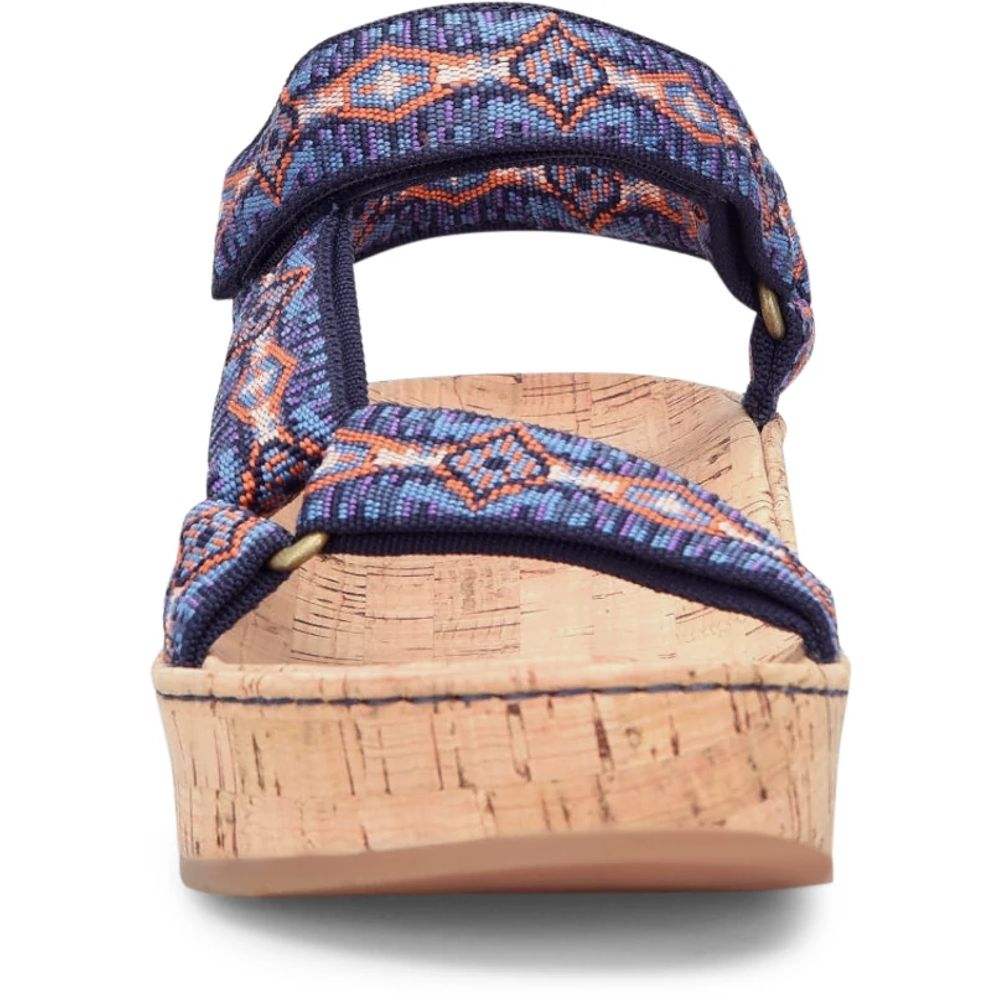 Born Sirena Colors Sandals Navy Fabric Product ID-IhSSFdQs