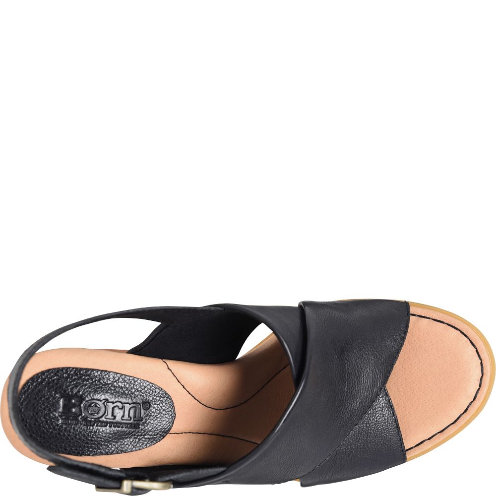 Born Tessa Sandals Black Nero Product ID-J3RUCbLZ