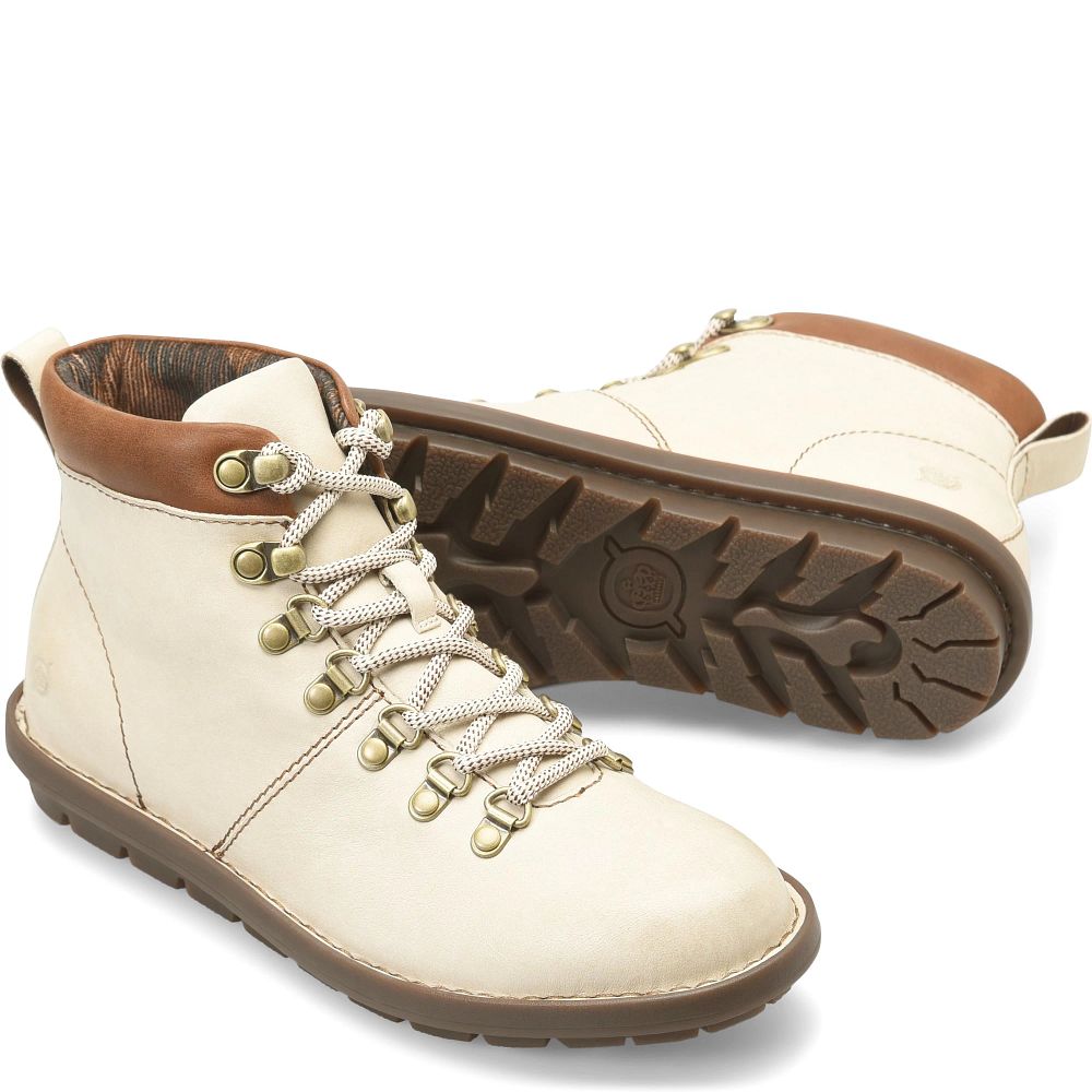 Born Blaine Boots Cream And Brown Product ID-JMZxhq24