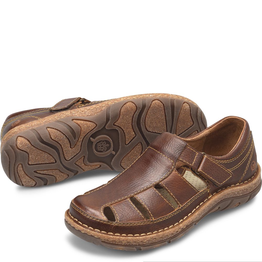 Born Connor Sandals Dark Chestnut Product ID-KFG1rKC6