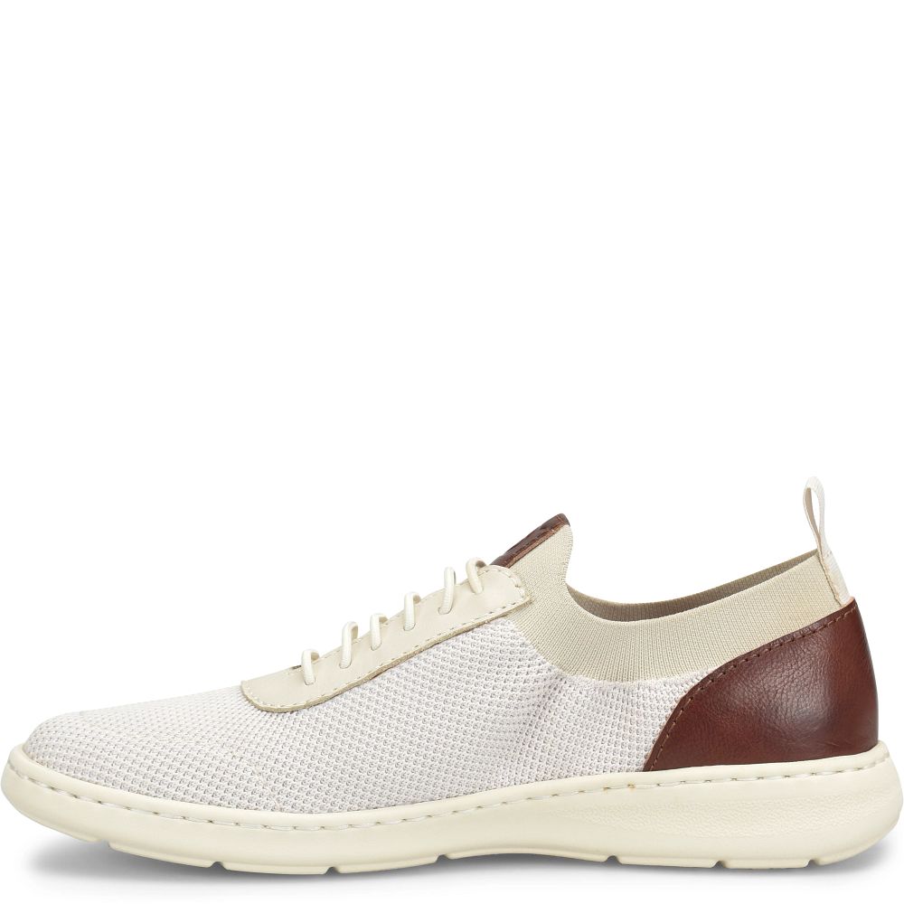 Born Marius Slip-Ons White Dark Tan Combo Product ID-KbjCJHmk