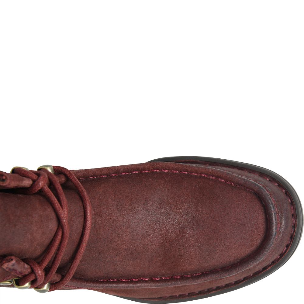Born Griffin Boots Dark Red Distressed Product ID-L0SeE2KW