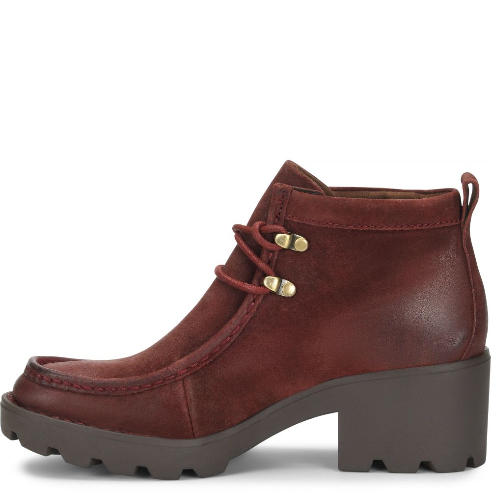 Born Griffin Boots Dark Red Distressed Product ID-L0SeE2KW