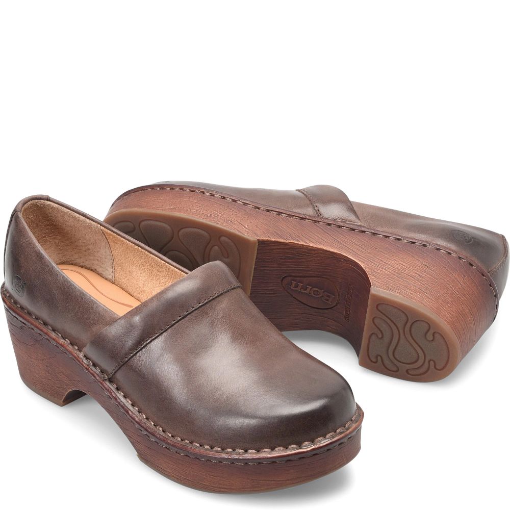 Born Freya Clogs Chocolate Product ID-LJiYIcJU